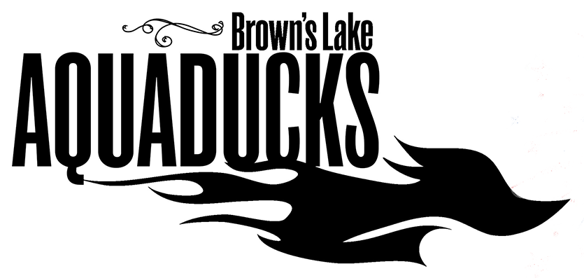 Brown's Lake Aquaducks logo.