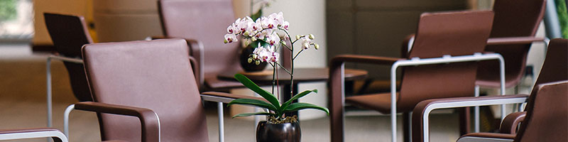 Lobby of office building