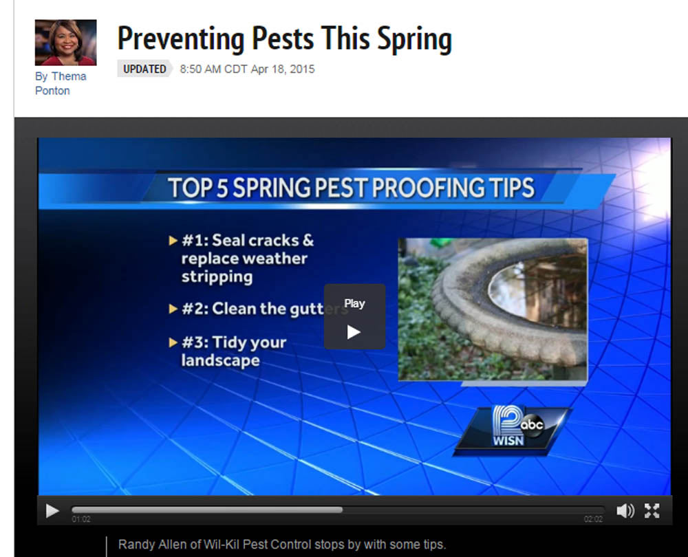 Preventing Pests This Spring on WISN 12